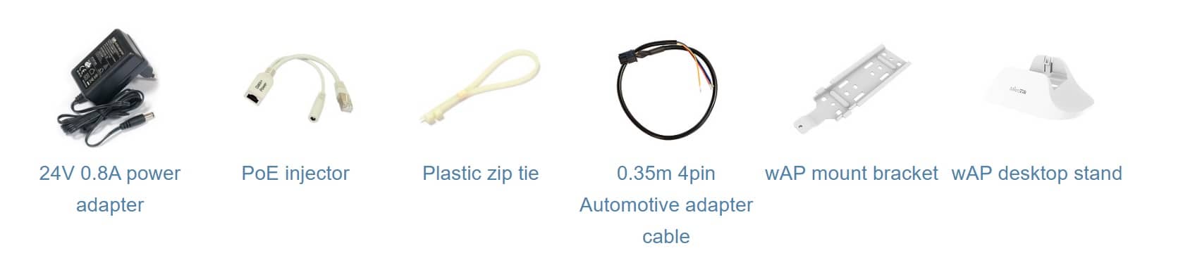 محتویات جعبه میکروتیک wap 4g lte kit