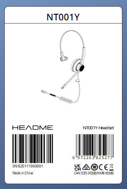 NT001Y HEADME RJ9 HEADSET